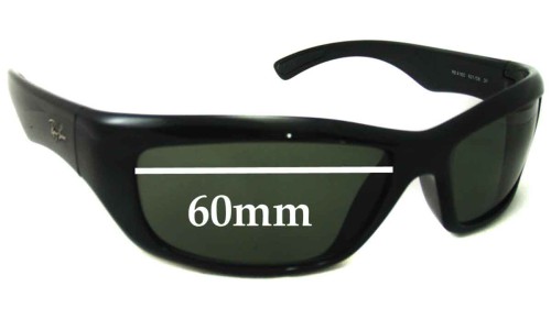 Sunglass Fix Replacement Lenses for Ray Ban RB4160 - 60mm Wide 