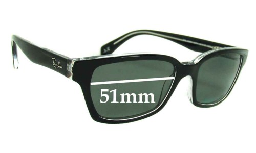Sunglass Fix Replacement Lenses for Ray Ban RB5280 - 51mm Wide 