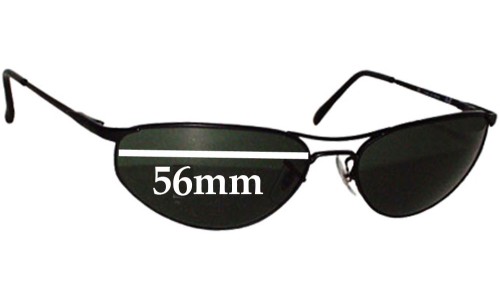 Sunglass Fix Replacement Lenses for Ray Ban RB3131 - 56mm Wide 