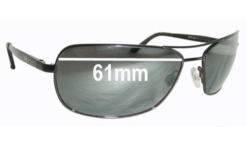 Sunglass Fix Replacement Lenses for Revo 3075 - 61mm Wide 