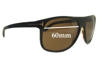 Tom Ford Alphonse TF195 Replacement Lenses 60mm wide 