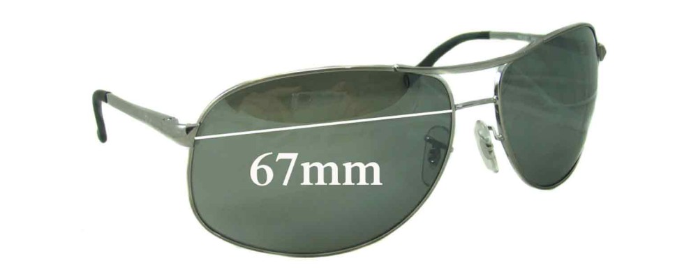 Ray Ban RB3387 Replacement Lenses 67mm 