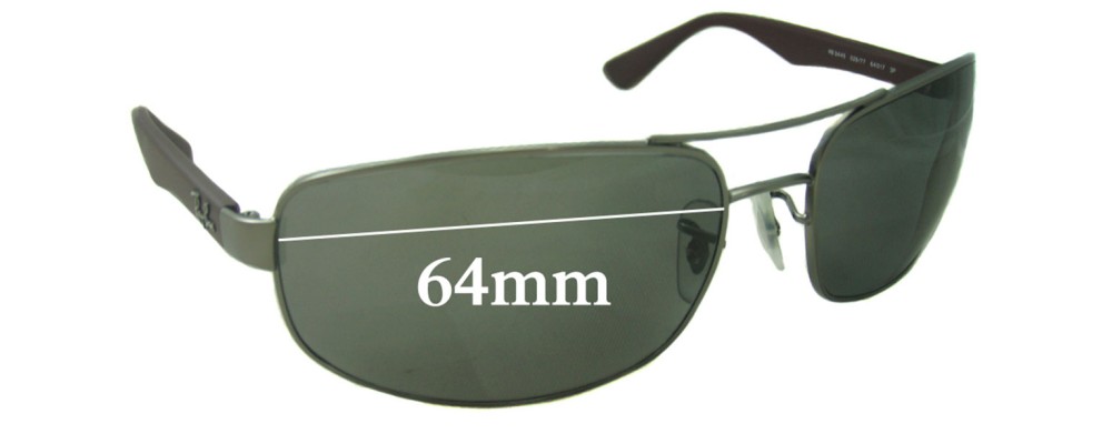 Ray Ban RB3445 Replacement Lenses 64mm 