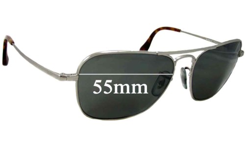 Sunglass Fix Replacement Lenses for Ray Ban RB8034-K - 55mm Wide 