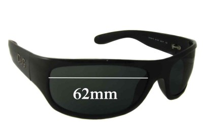Dolce & Gabbana DG8013 Replacement Lenses 62mm wide 