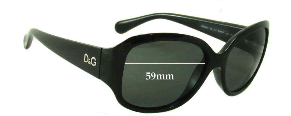 Dolce & Gabbana DG8065 59mm Replacement Lenses