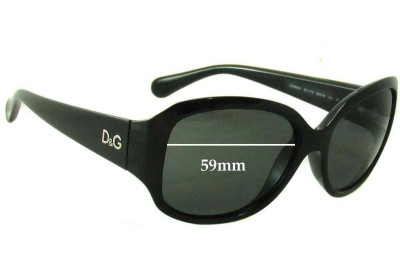 Dolce & Gabbana DG8065 Lentilles de Remplacement 59mm wide 
