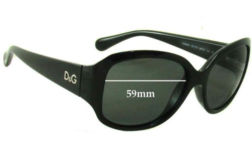 Sunglass Fix Replacement Lenses for Dolce & Gabbana DG8065 - 59mm Wide 