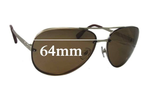 Sunglass Fix Lentes de Repuesto para Dolce & Gabbana DG6086 - 64mm Wide 