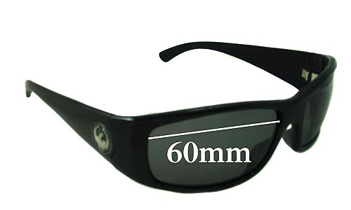 Sunglass Fix Replacement Lenses for Dragon Dusk - 60mm Wide 