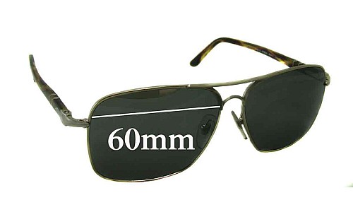 Sunglass Fix Replacement Lenses for Persol 2394-S - 60mm Wide 