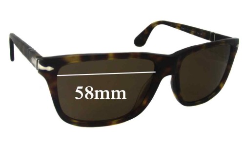 Sunglass Fix Replacement Lenses for Persol 3026-S - 58mm Wide 