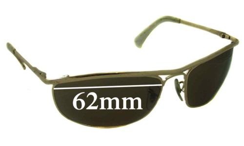 Sunglass Fix Replacement Lenses for Ray Ban RB3119 - 62mm Wide 
