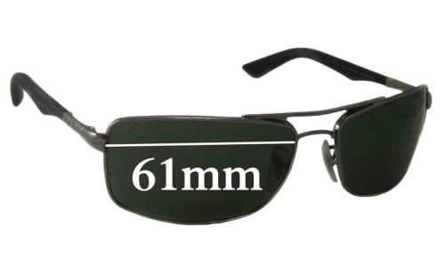 Sunglass Fix Replacement Lenses for Ray Ban RB3465 - 61mm Wide 