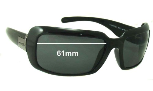 Sunglass Fix Replacement Lenses for Arnette Infamous II AN4112 - 61mm Wide 