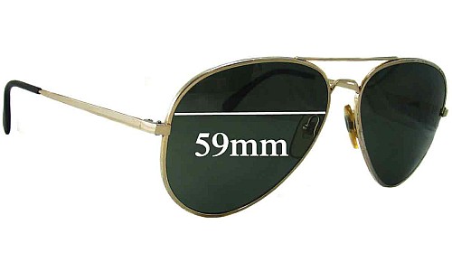 Sunglass Fix Replacement Lenses for Bolle Aviator 5501 - 59mm Wide 