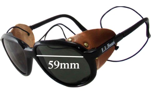 Sunglass Fix Replacement Lenses for Bolle L.L. Bean Glacier  - 59mm Wide 