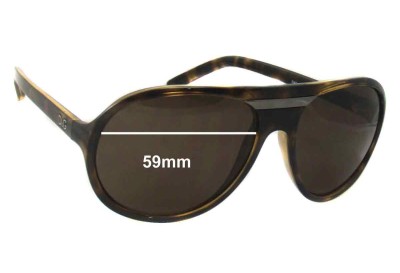Dolce & Gabbana DG8073 Replacement Lenses 59mm wide 