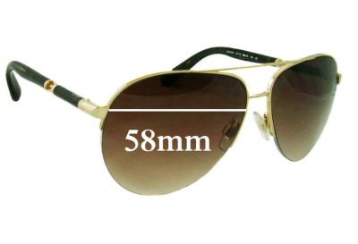 Dolce & Gabbana DG2115 Replacement Lenses 58mm wide 