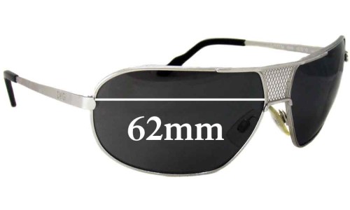 Sunglass Fix Replacement Lenses for Dolce & Gabbana DG2136 - 62mm Wide 
