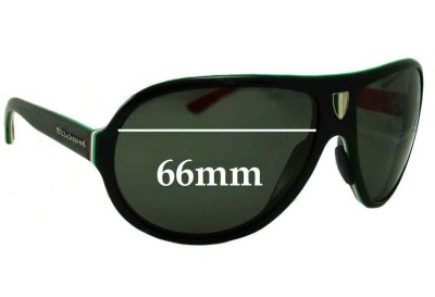 Dolce & Gabbana DG4057 Replacement Lenses 66mm wide 