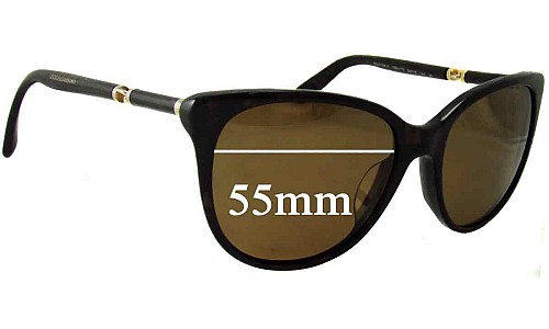 Sunglass Fix Replacement Lenses for Dolce & Gabbana DG4156A - 55mm Wide 