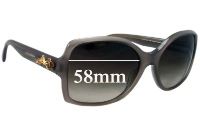 Dolce & Gabbana DG4168 Replacement Lenses 58mm wide 