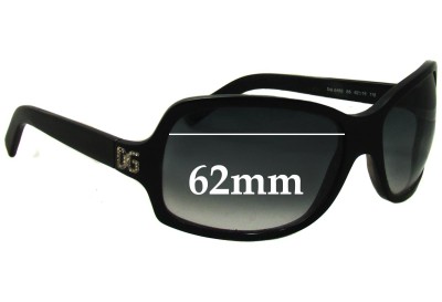 Dolce & Gabbana DG648S Replacement Lenses 62mm wide 