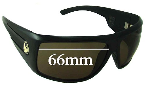 Sunglass Fix Replacement Lenses for Dragon Shield - 66mm Wide 