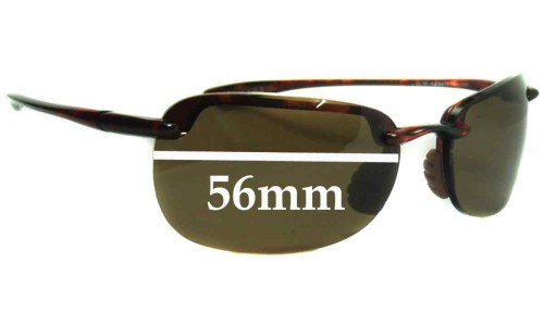 Sunglass Fix Replacement Lenses for Maui Jim MJ408 Sandy Beach - 56mm Wide 