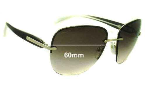 Sunglass Fix Replacement Lenses for Prada SPR50O - 60mm Wide 