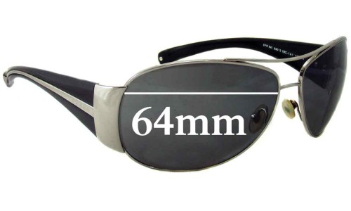 Sunglass Fix Replacement Lenses for Prada SPR64I - 64mm Wide 