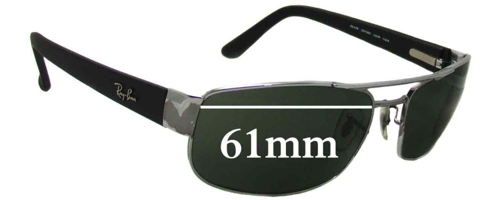 Ray Ban RB3188 Replacement Lenses 61mm 