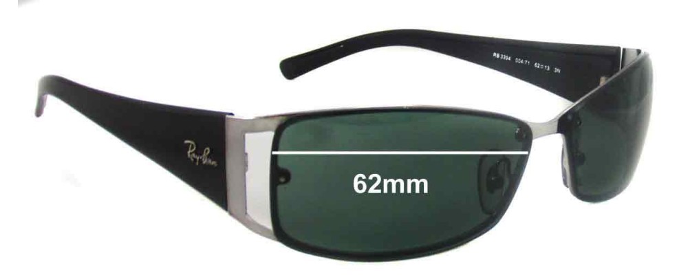 Ray Ban RB3394 Replacement Lenses 62mm 