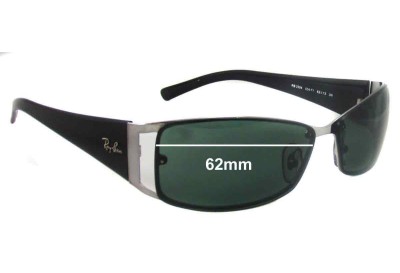 Ray Ban RB3394 Replacement Lenses 62mm wide 