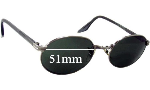 Sunglass Fix Replacement Lenses for Ray Ban B&L W2319 - 51mm Wide 