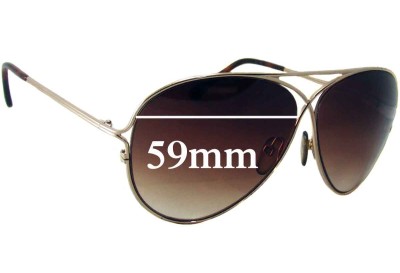 Tom Ford TF142 Replacement Lenses 59mm wide 