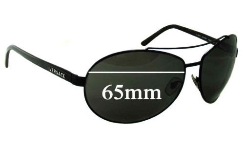 Sunglass Fix Replacement Lenses for Versace MOD 2070 - 65mm Wide 