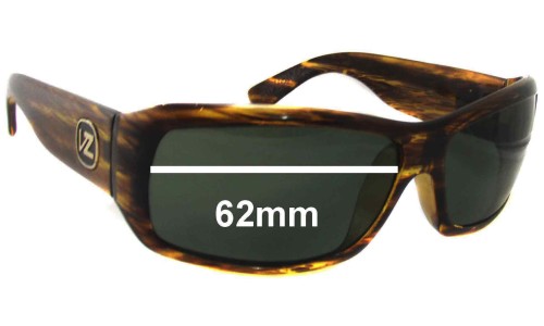 Sunglass Fix Replacement Lenses for Von Zipper Hitchhiker - 62mm Wide 