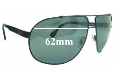 Dolce & Gabbana DG6070 Replacement Lenses 62mm wide 