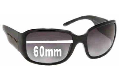 Dolce & Gabbana DG6015 Replacement Lenses 60mm wide 