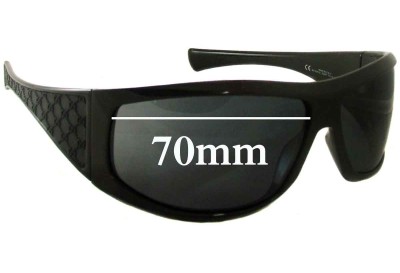 Gucci GG1560/S Replacement Lenses 70mm wide 