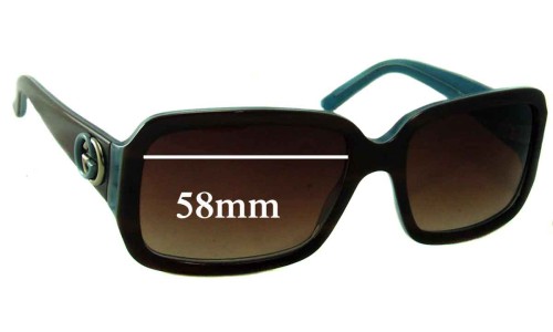 Sunglass Fix Replacement Lenses for Gucci GG3159/S - 58mm Wide 