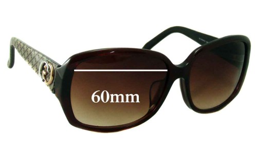 Sunglass Fix Replacement Lenses for Gucci GG3178 - 60mm Wide 