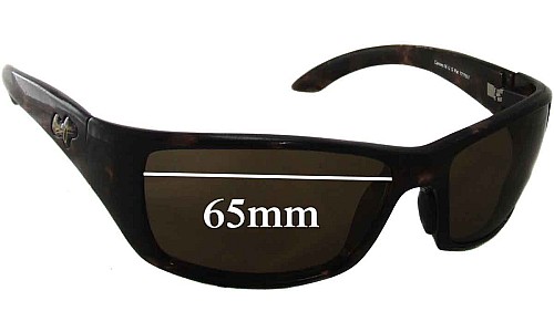 Sunglass Fix Replacement Lenses for Maui Jim MJ208 Canoe  - 65mm Wide 