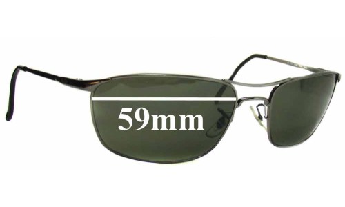Sunglass Fix Replacement Lenses for Ray Ban RB3132 - 59mm Wide 