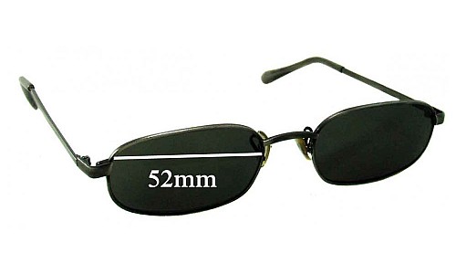 Sunglass Fix Replacement Lenses for Ray Ban B&L Unknown Model - 52mm Wide 