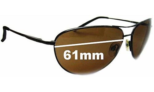 Sunglass Fix Replacement Lenses for Serengeti Napoli - 61mm Wide 