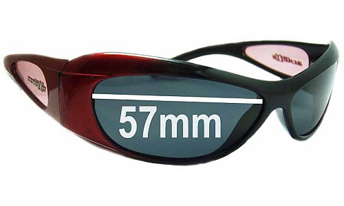 Sunglass Fix Replacement Lenses for Arnette Elixir AN280 - 57mm Wide 