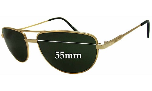 Sunglass Fix Replacement Lenses for Arnette Aviator Style (Older) - 55mm Wide 